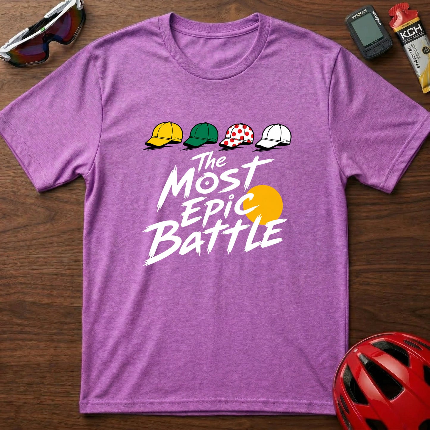 T-Shirt — 'The Most Epic Battle' Tour de France Caps Graphic Tee