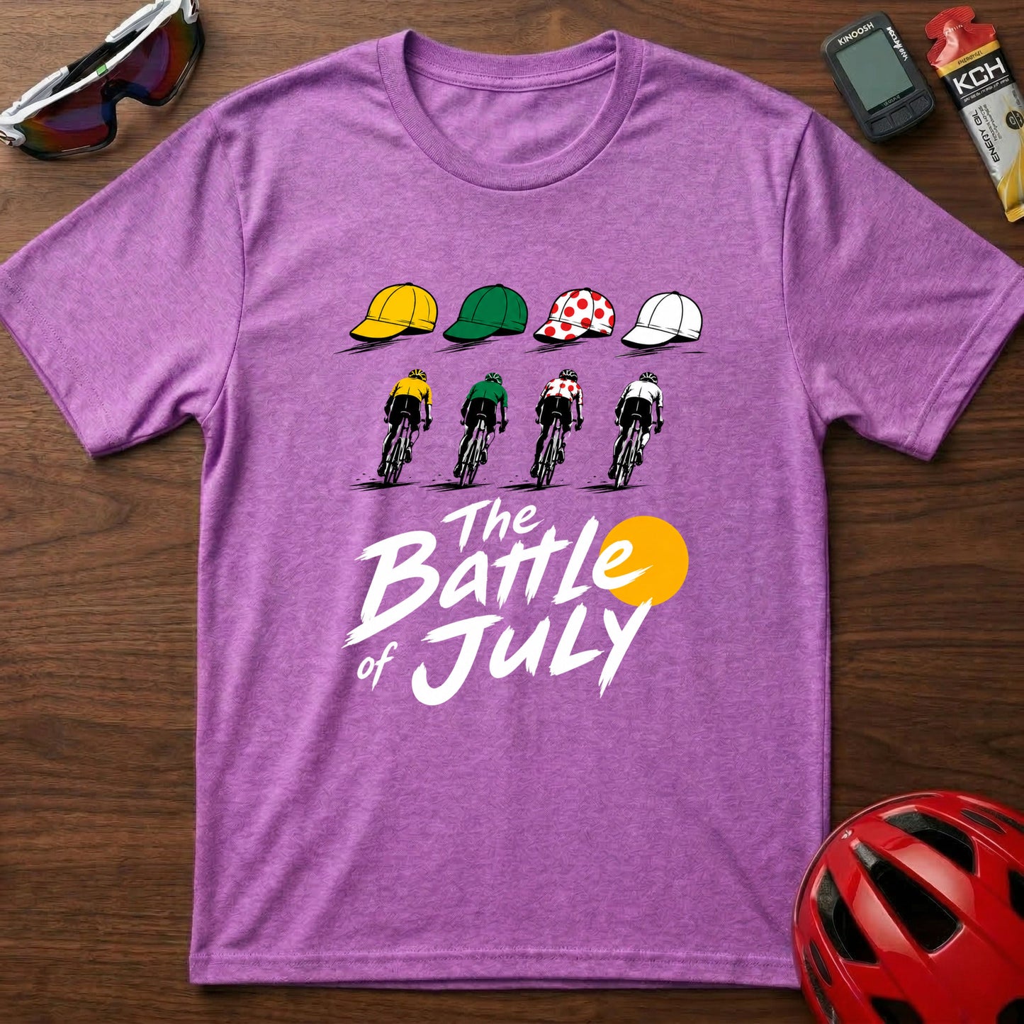 "The Battle of July" Tour de France cycling Graphic T-Shirt