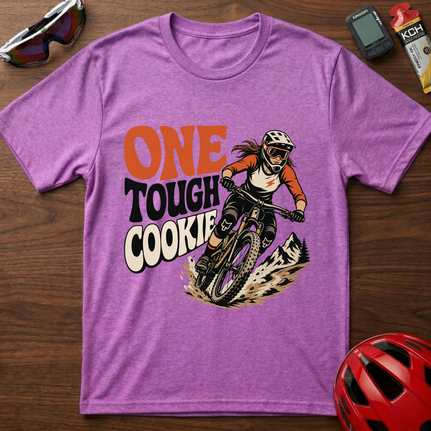 One Tough Cookie Mountain Biker T-Shirt