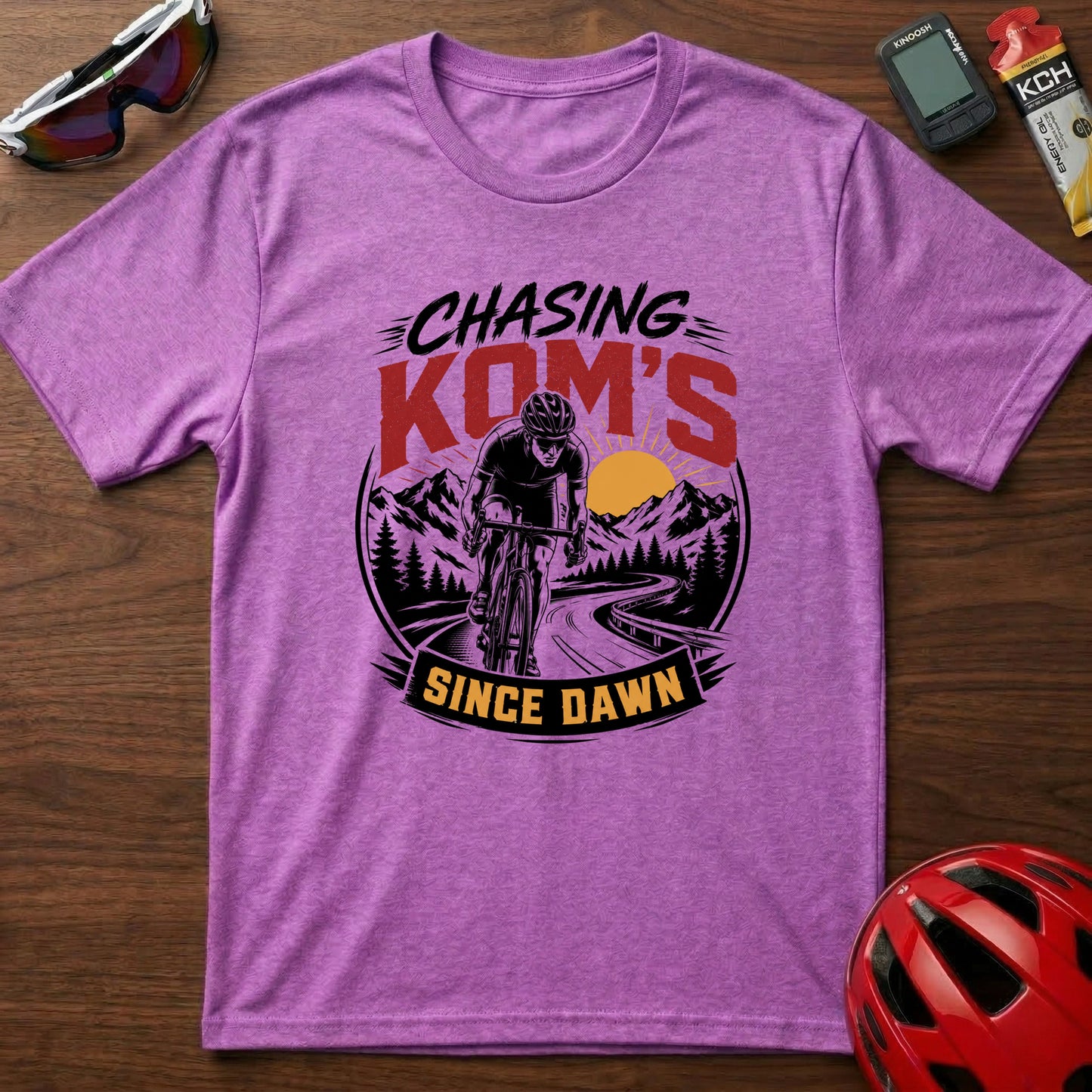 Chasing KOMs Cycling T‑Shirt