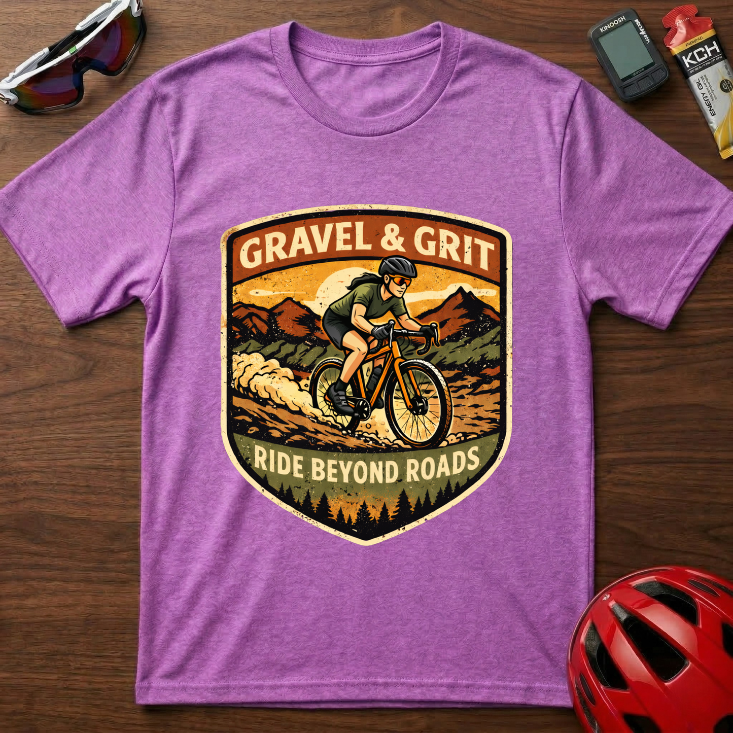Gravel & Grit Girl Cycling  T-Shirt