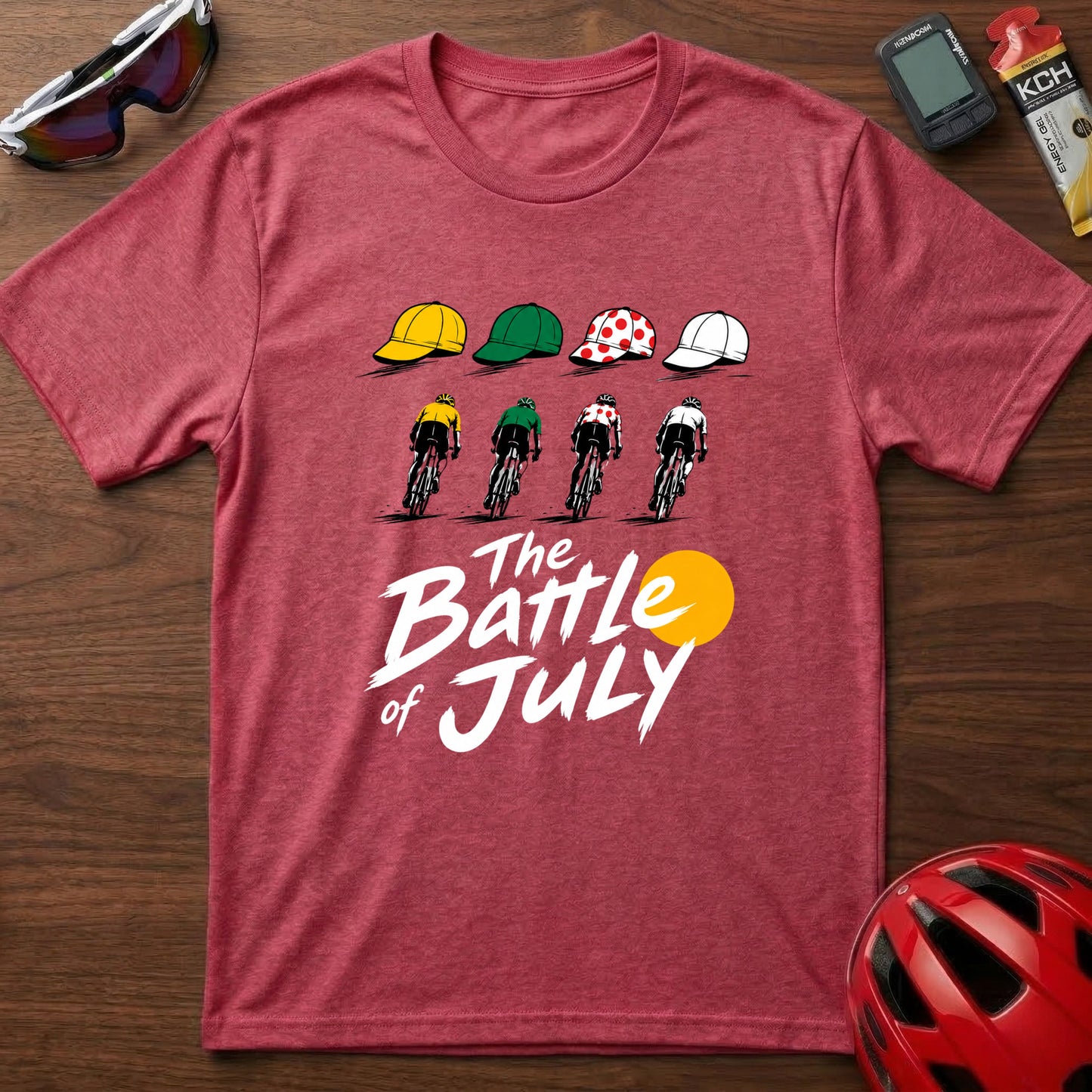 "The Battle of July" Tour de France cycling Graphic T-Shirt