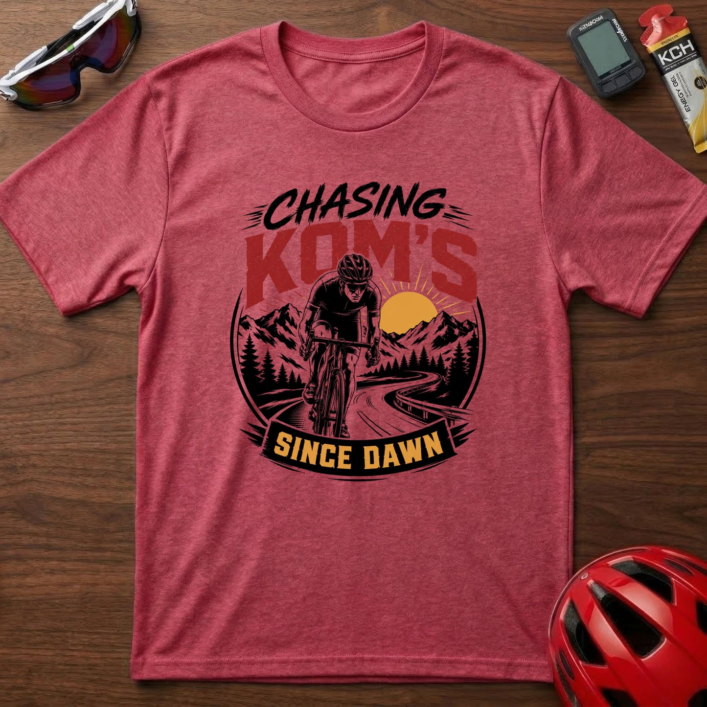 Chasing KOMs Cycling T‑Shirt