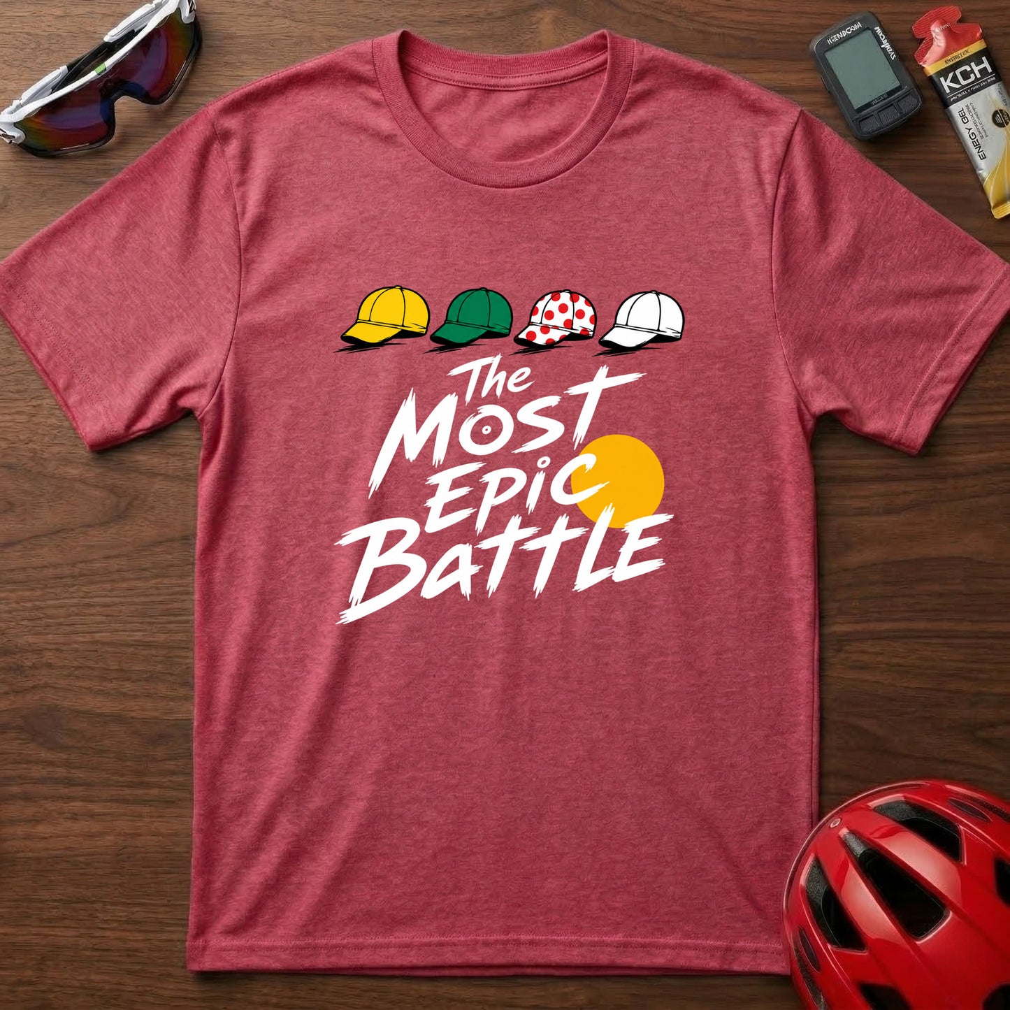 T-Shirt — 'The Most Epic Battle' Tour de France Caps Graphic Tee