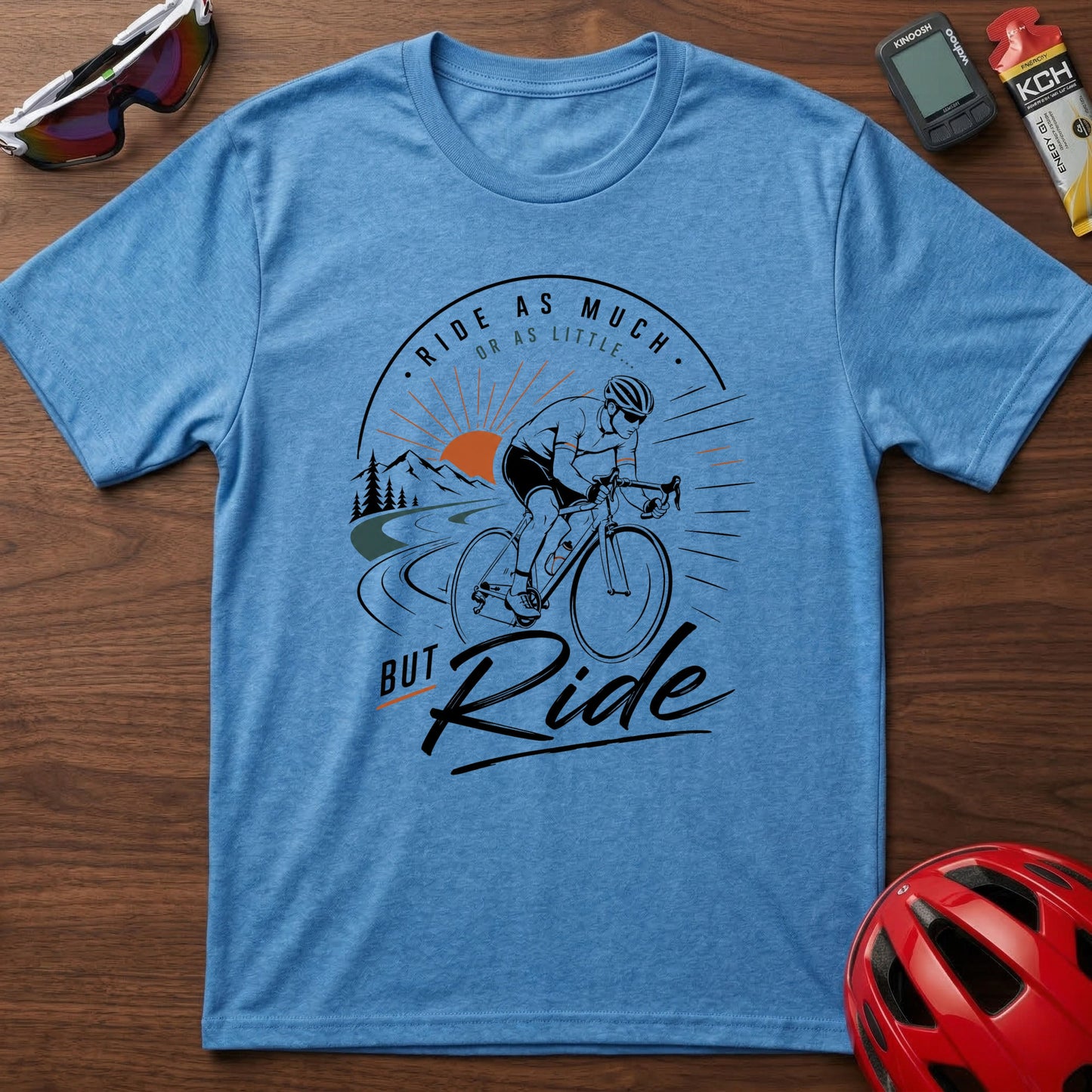 Cycling T‑Shirt — Eddie Merckx 'Ride as Much or as little' Vintage Road Bike Tee