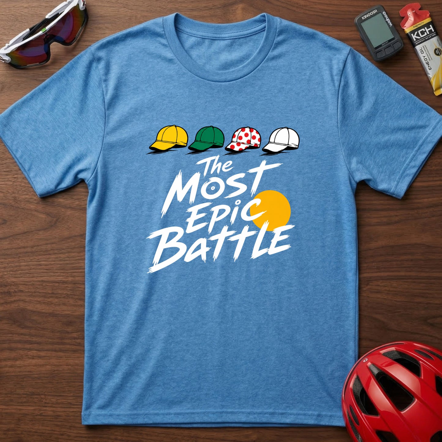 T-Shirt — 'The Most Epic Battle' Tour de France Caps Graphic Tee