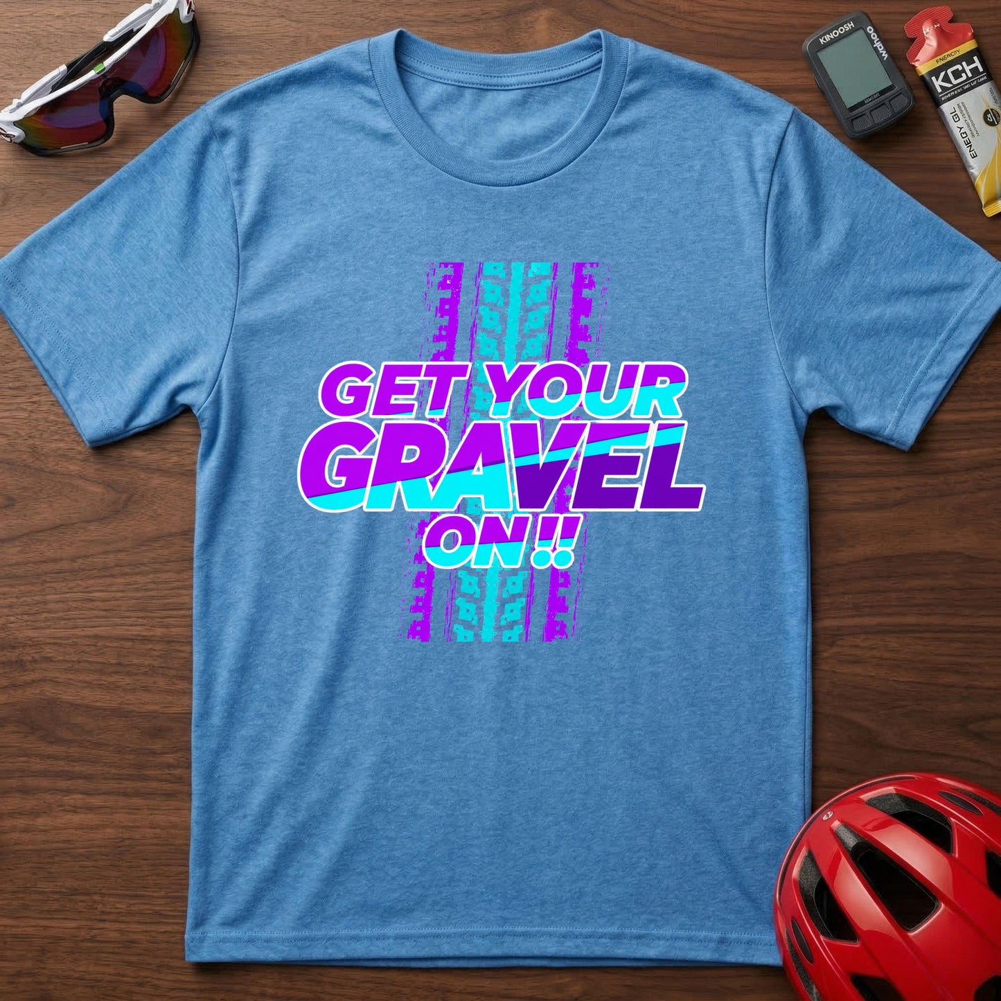 Get Your Gravel On T-Shirt — Retro Gravel Riding Cycling Tee