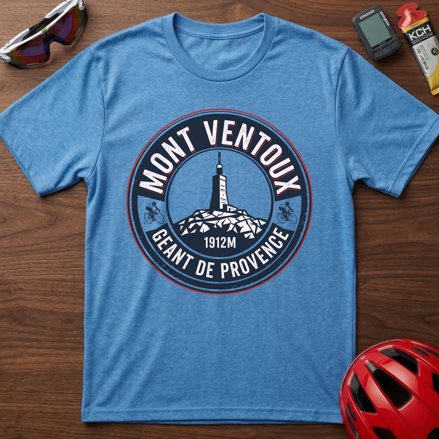 Mont Ventoux Cycling T-Shirt – Mont Ventoux 1912m Vintage Badge