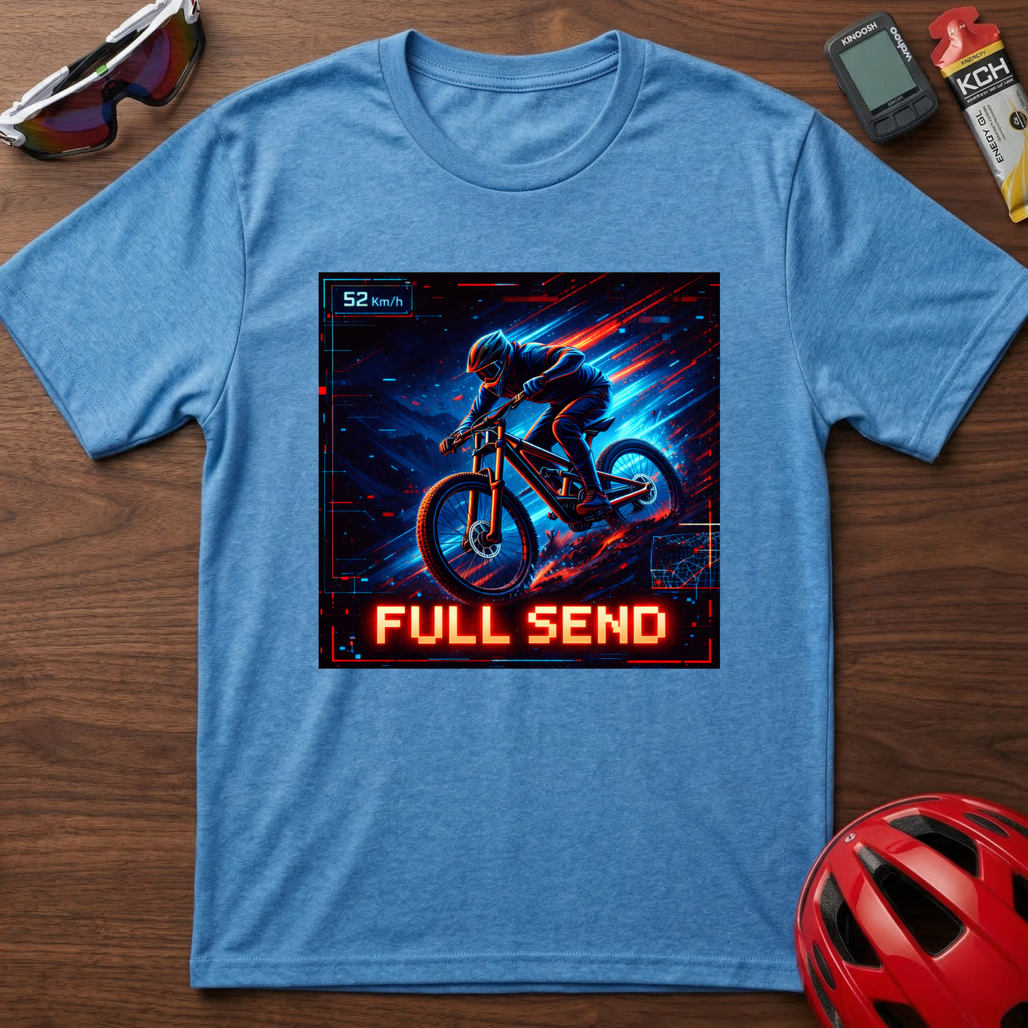 Full Send Downhill MTB Cycling  T-Shirt