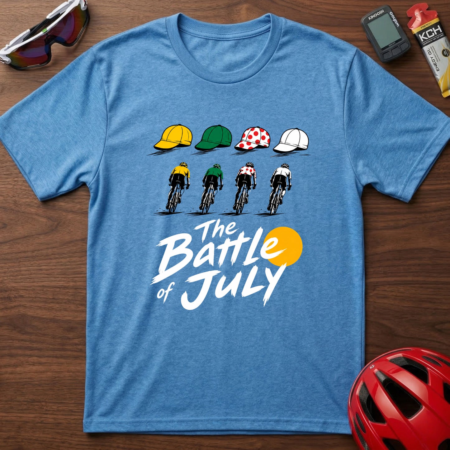 "The Battle of July" Tour de France cycling Graphic T-Shirt