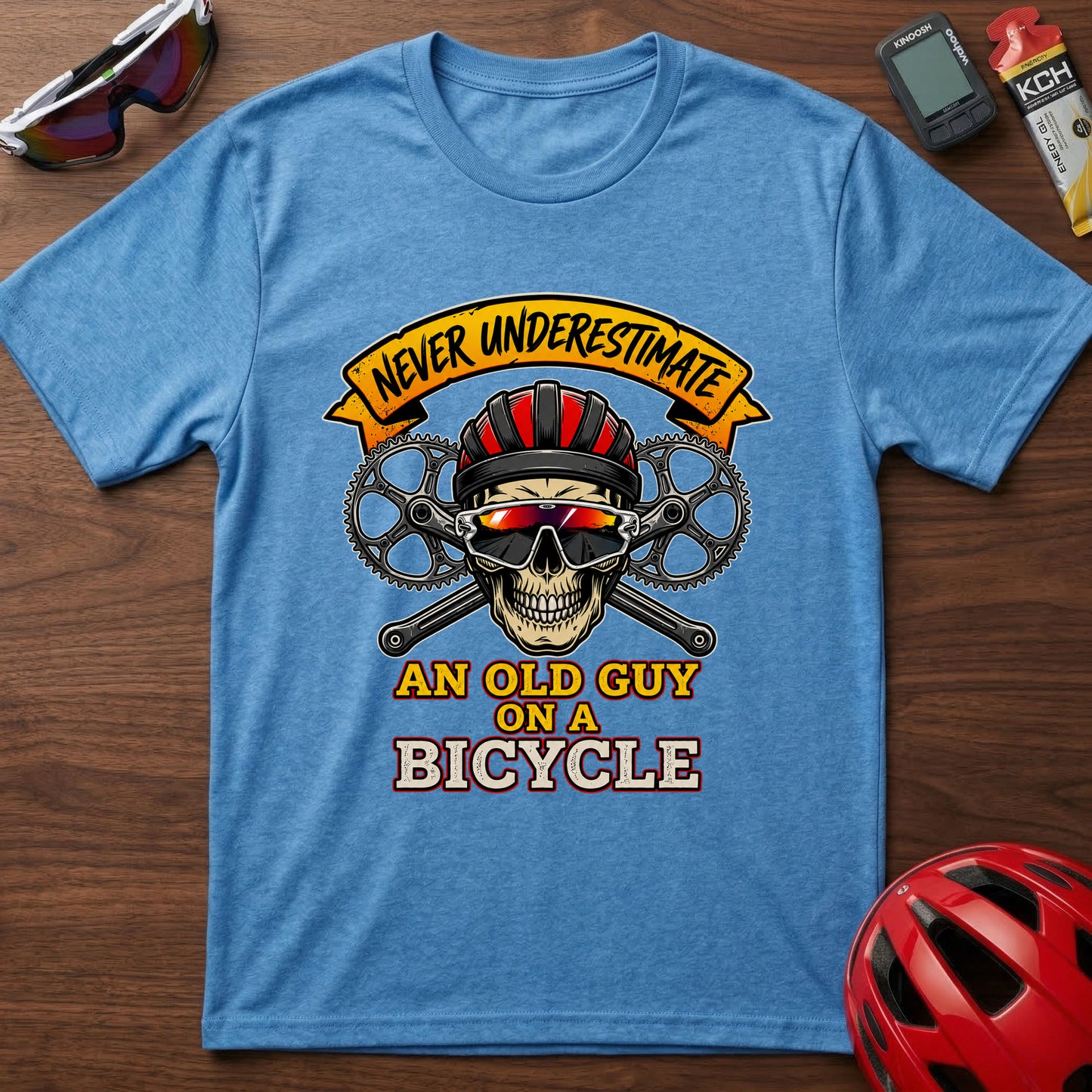 Never Underestimate An Old Guy On A Bicycle T-Shirt
