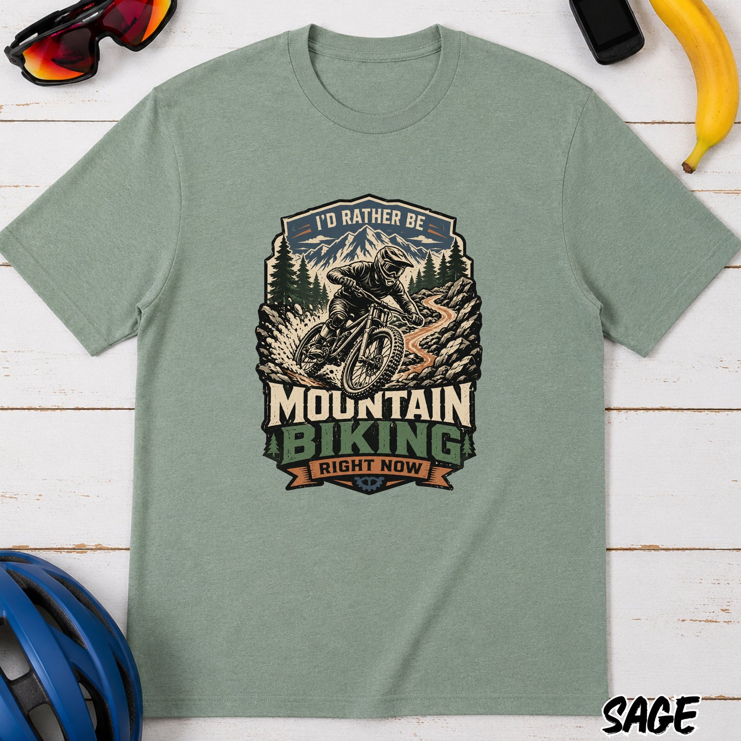 I'd Rather Be Mountain Biking T-Shirt
