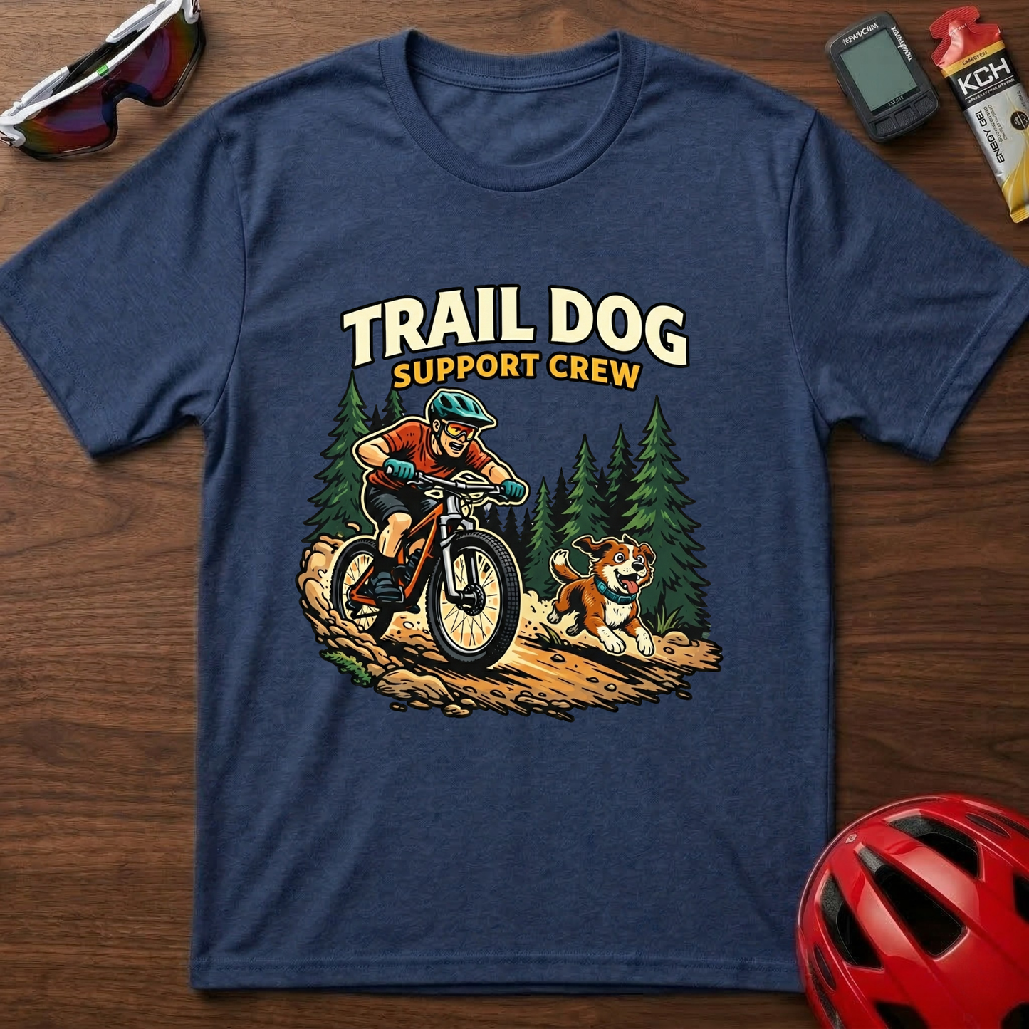 Trail Dog Support Crew Cycling  T-Shirt