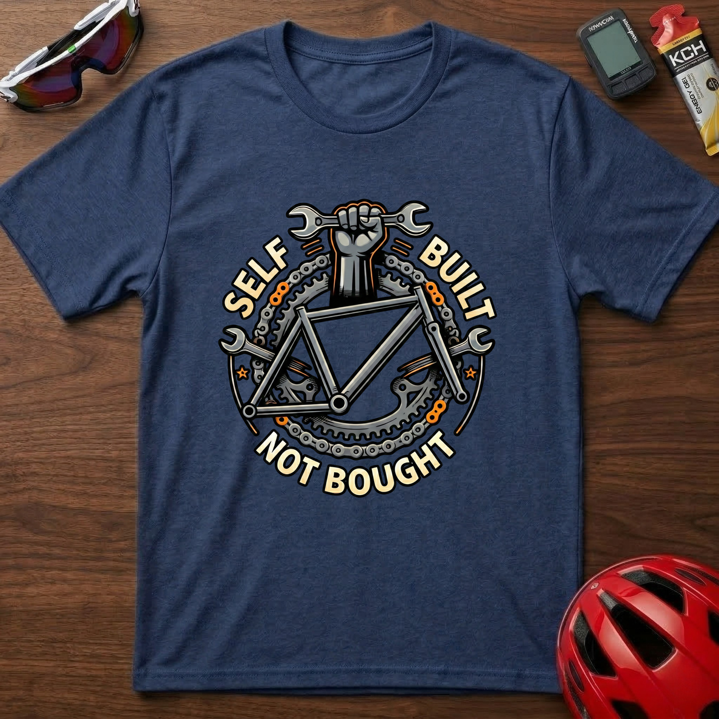 Self Built Not Bought Cycling  T-Shirt