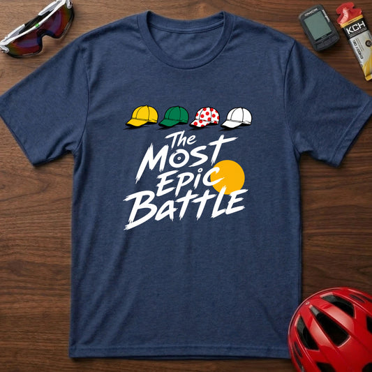 T-Shirt — 'The Most Epic Battle' Tour de France Caps Graphic Tee