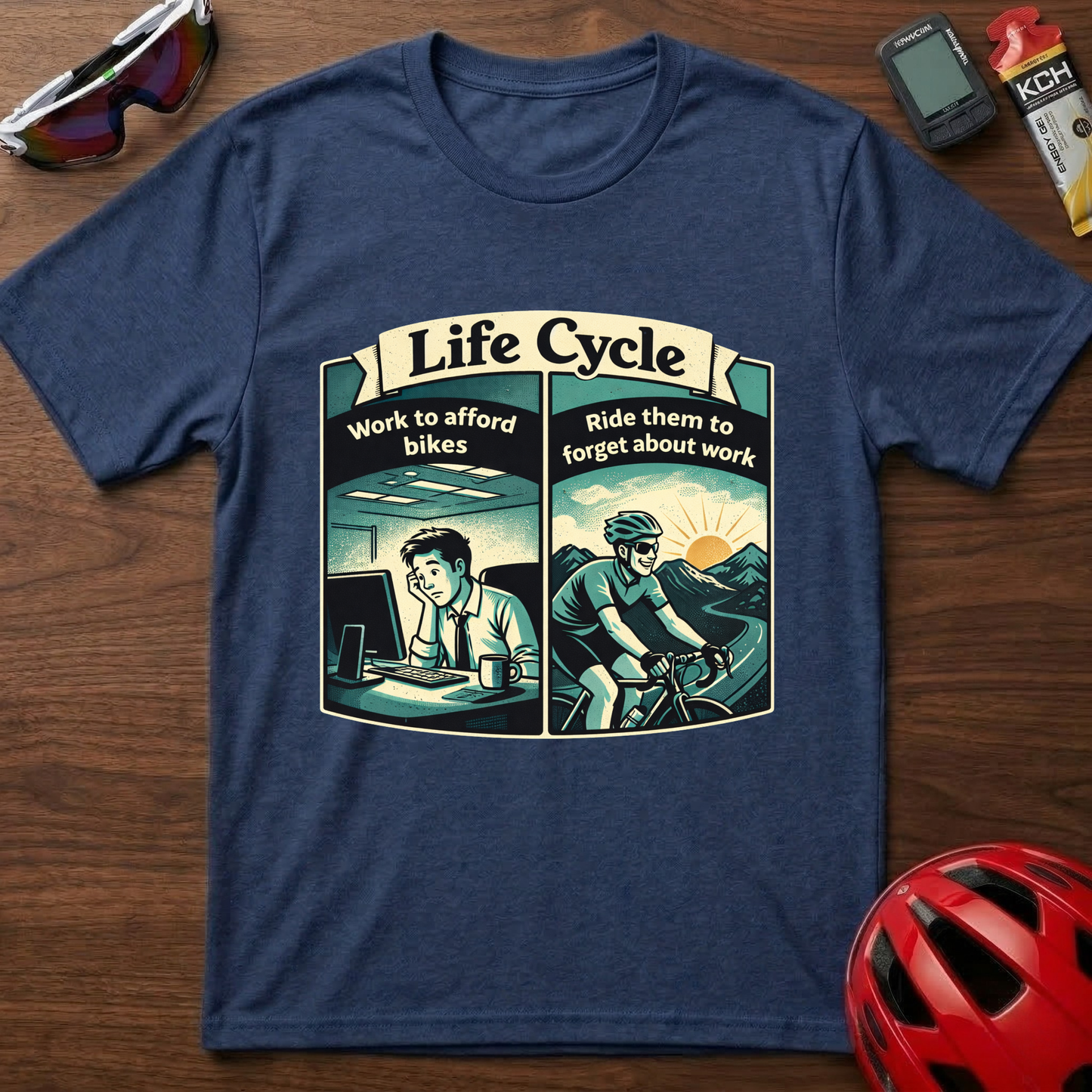 Life Cycle Cycling T-Shirt