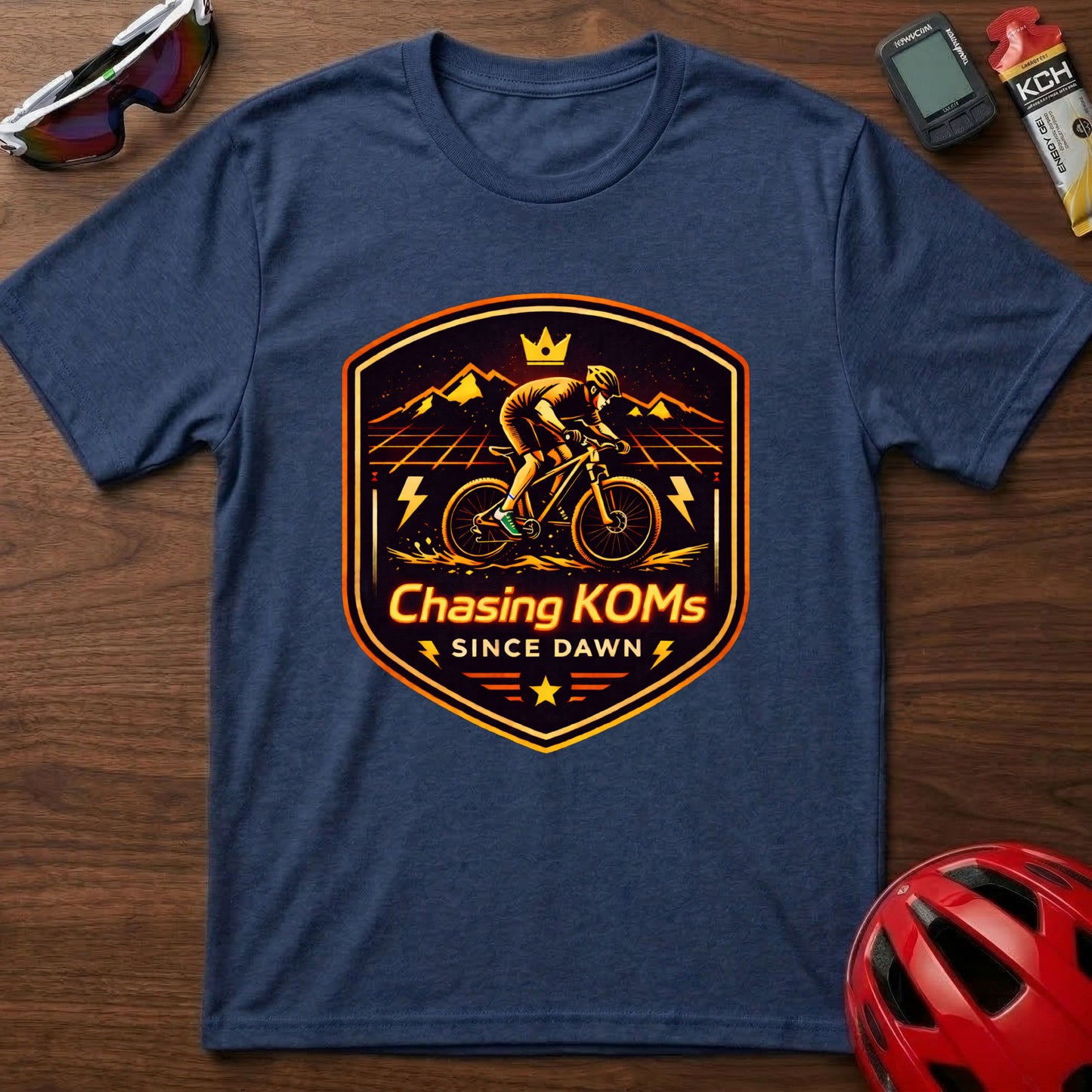 Chasing KOM's Since Dawn Cycling  T-Shirt