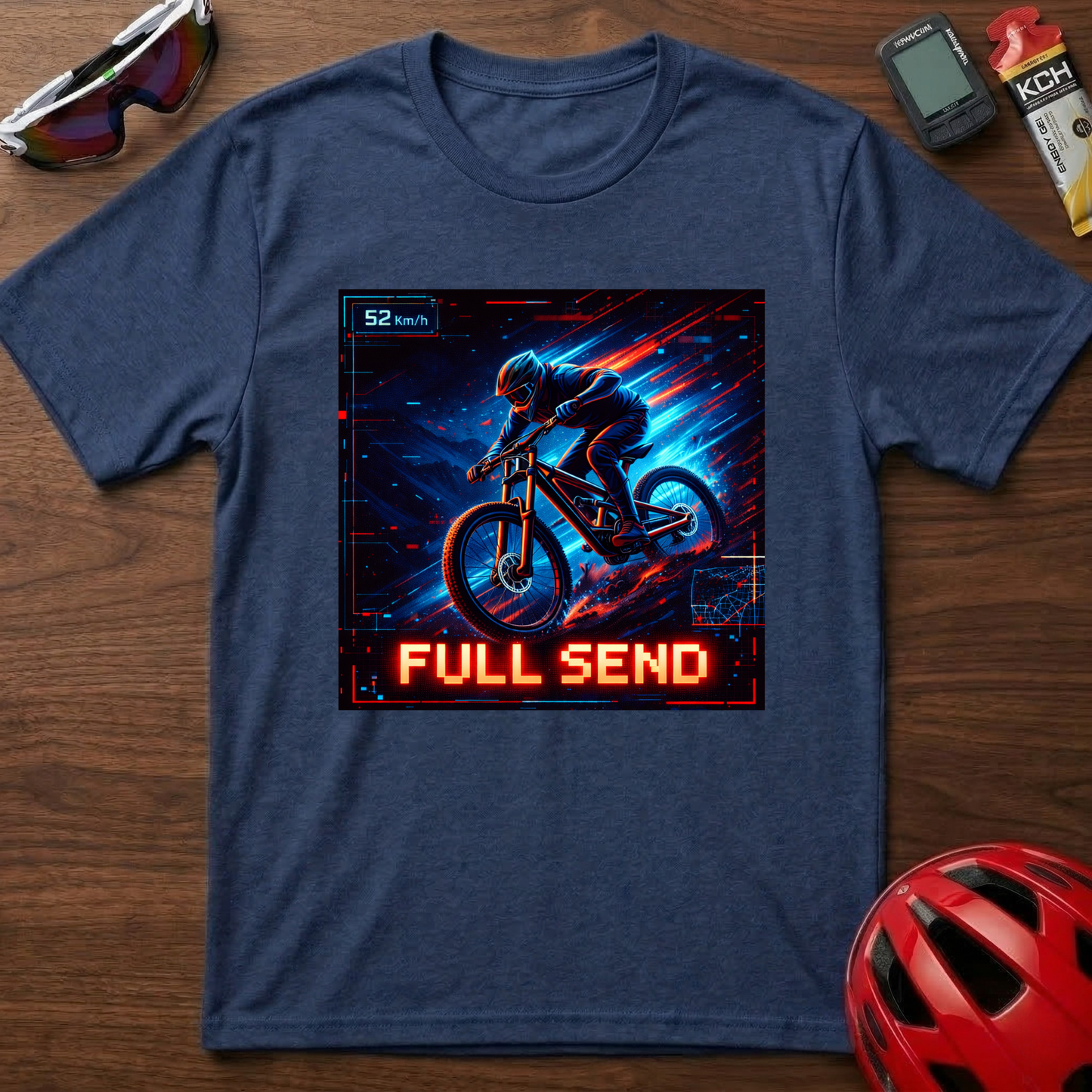 Full Send Downhill MTB Cycling  T-Shirt