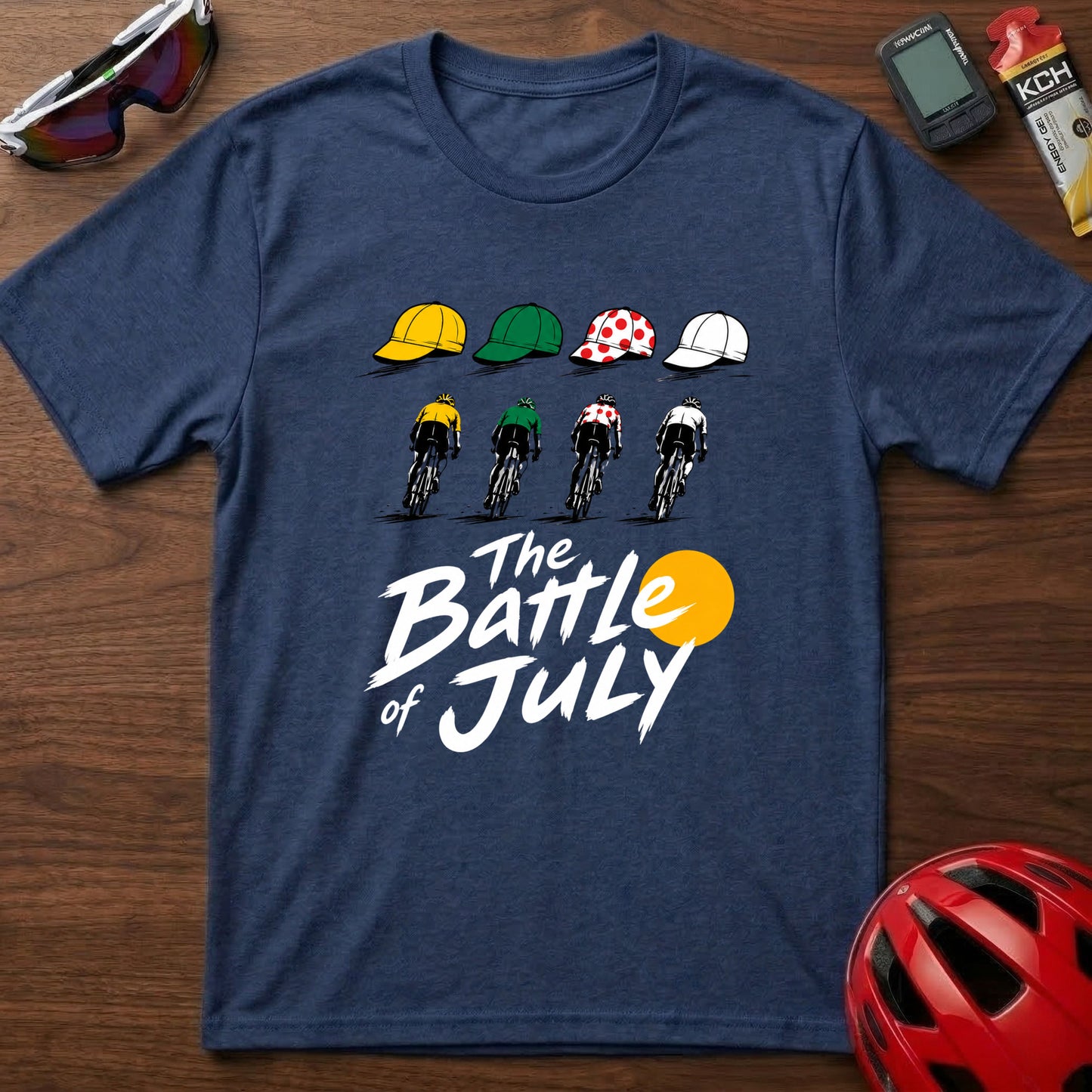 "The Battle of July" Tour de France cycling Graphic T-Shirt