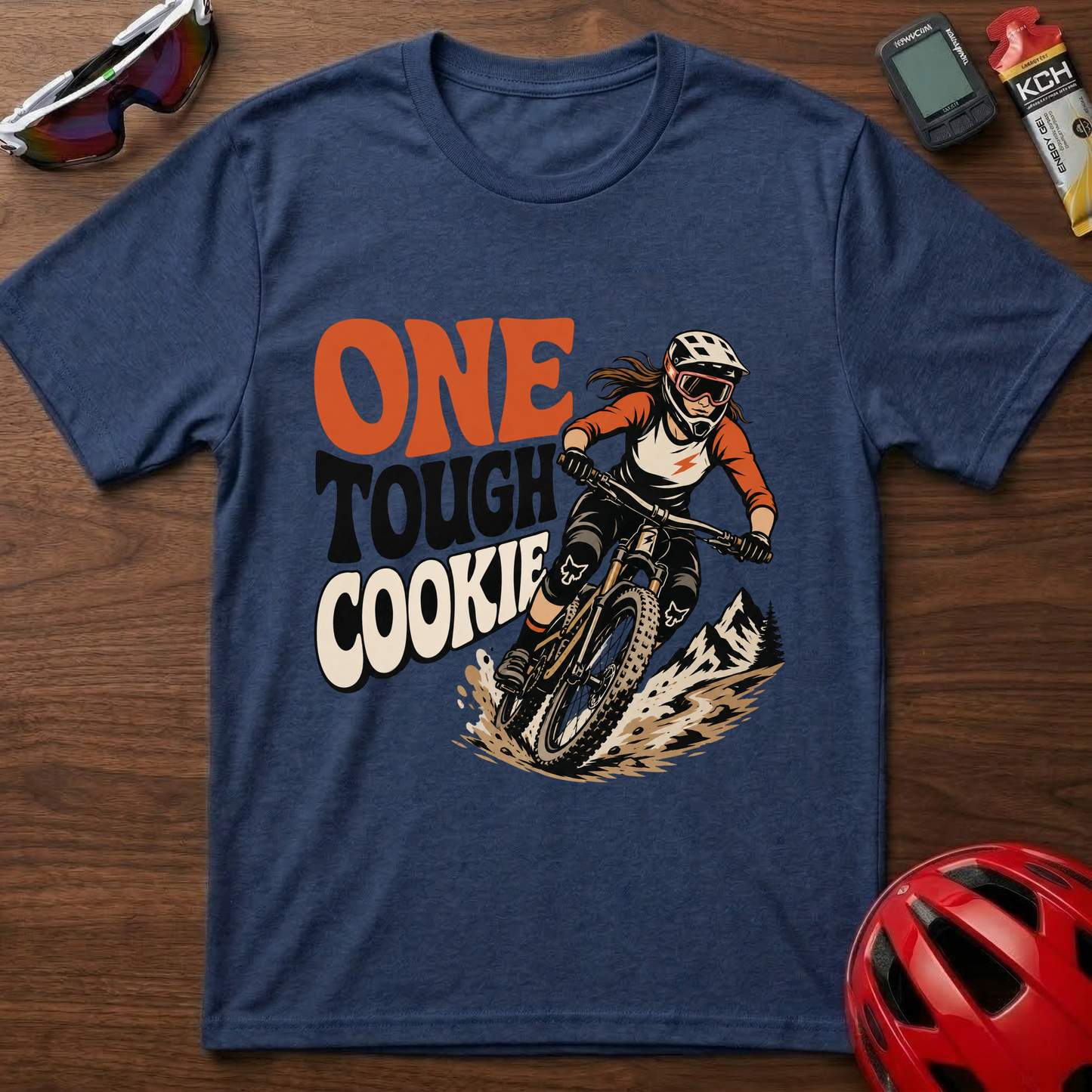 One Tough Cookie Mountain Biker T-Shirt
