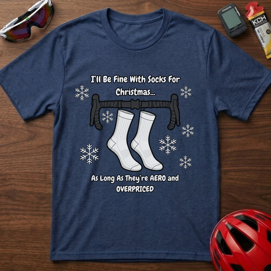 I'll be fine with socks for Christmas Cycling T-Shirt