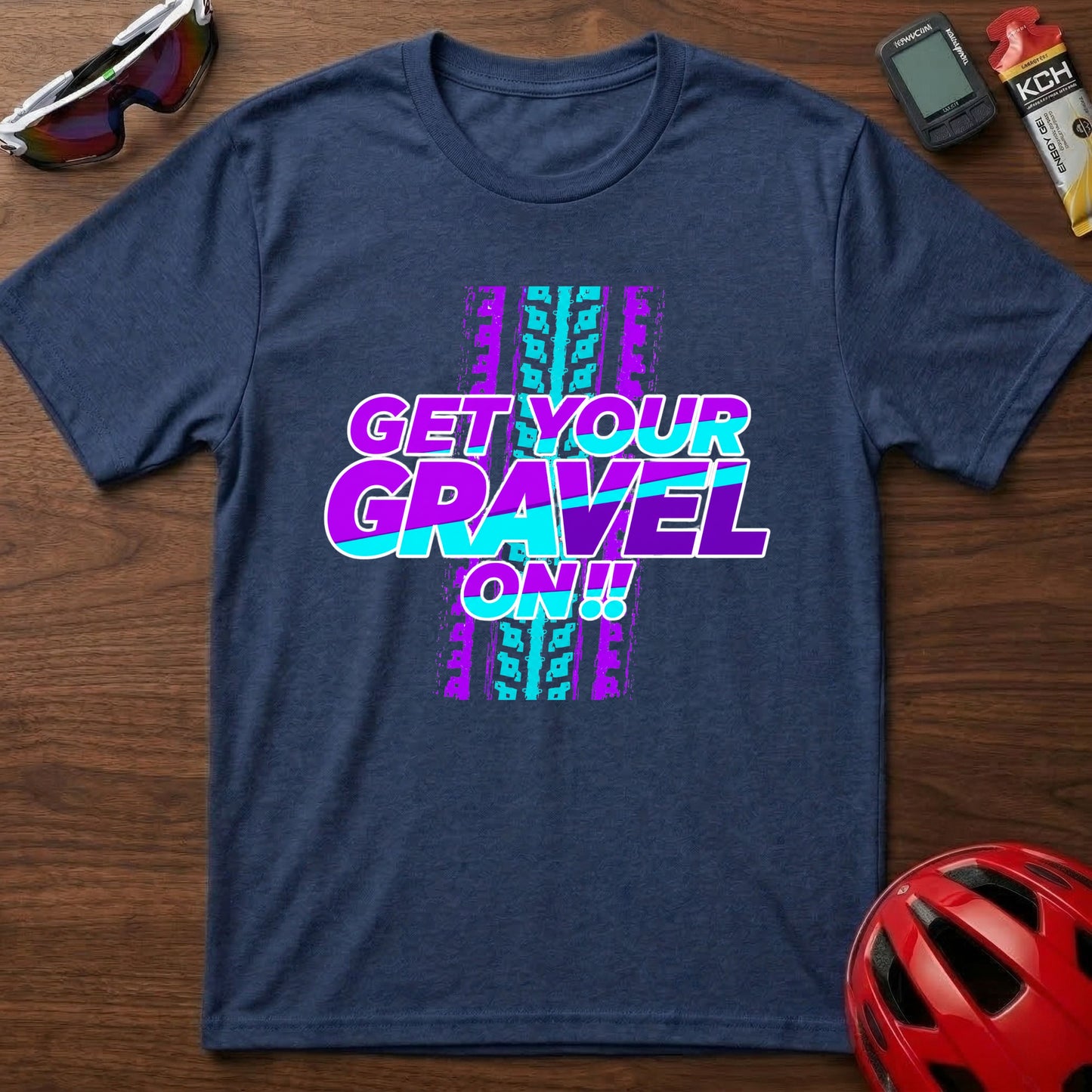 Get Your Gravel On T-Shirt — Retro Gravel Riding Cycling Tee