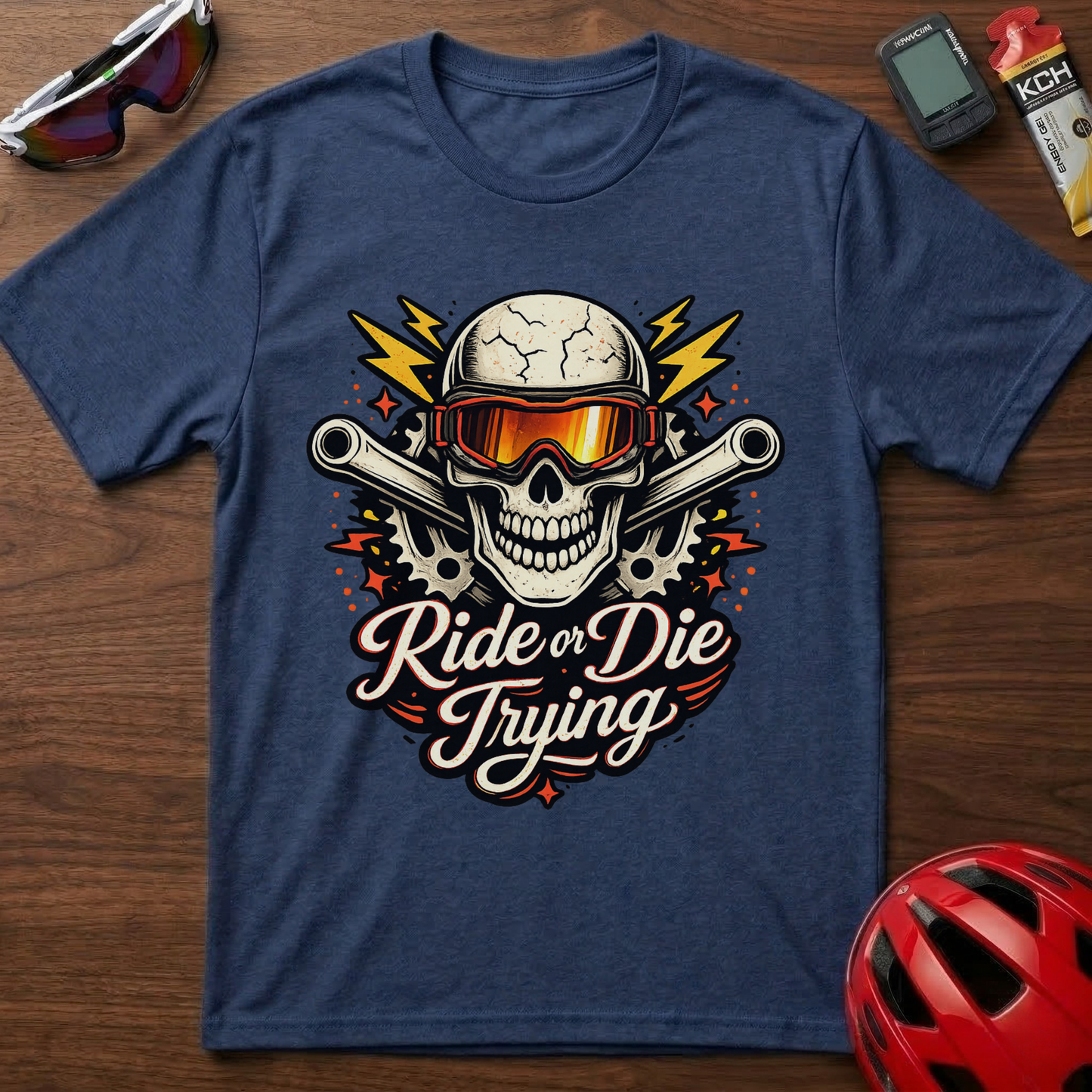 Ride Or Die Trying Downhill MTB Cycling  T-Shirt