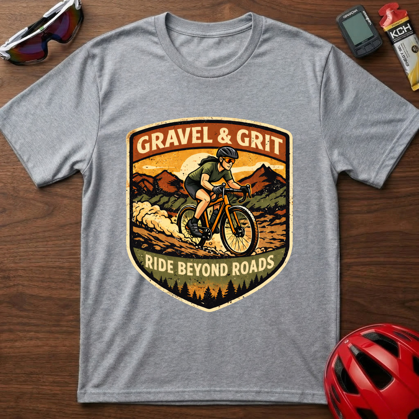 Gravel & Grit Girl Cycling  T-Shirt