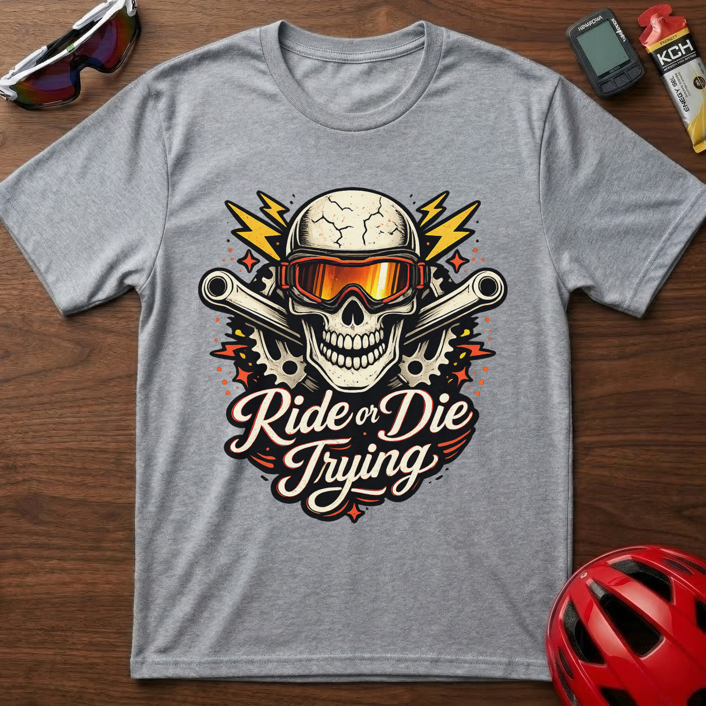 Ride Or Die Trying Downhill MTB Cycling  T-Shirt