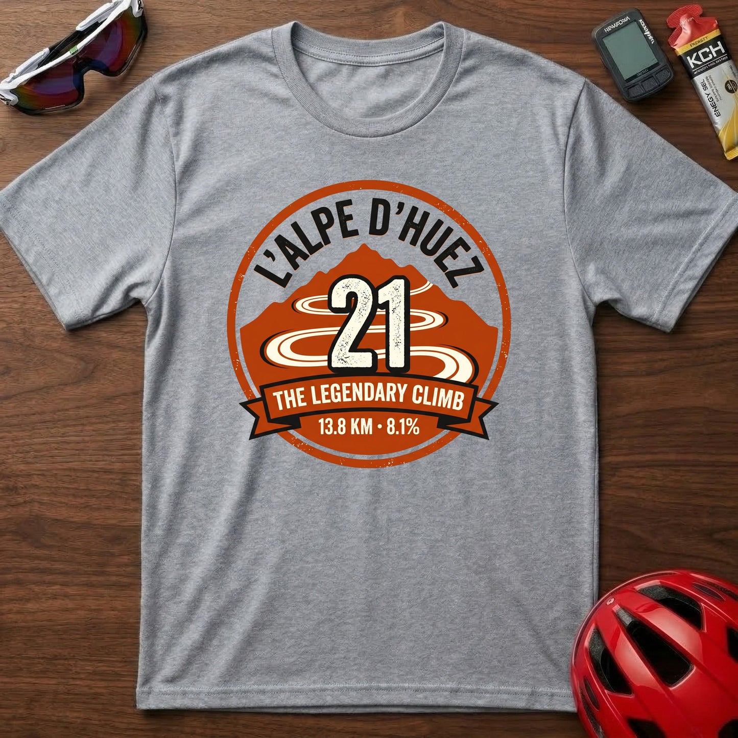 Alpe d'Huez '21' Legendary Climb Cycling T-Shirt