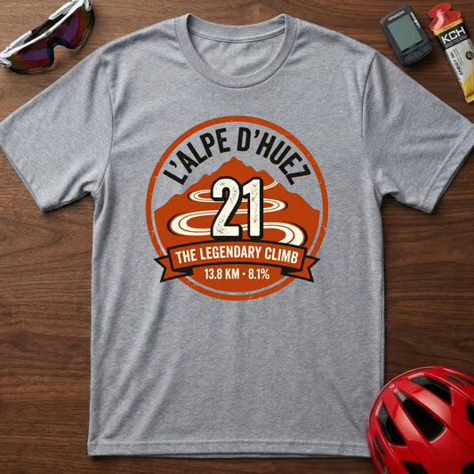 Alpe d'Huez '21' Legendary Climb Cycling T-Shirt