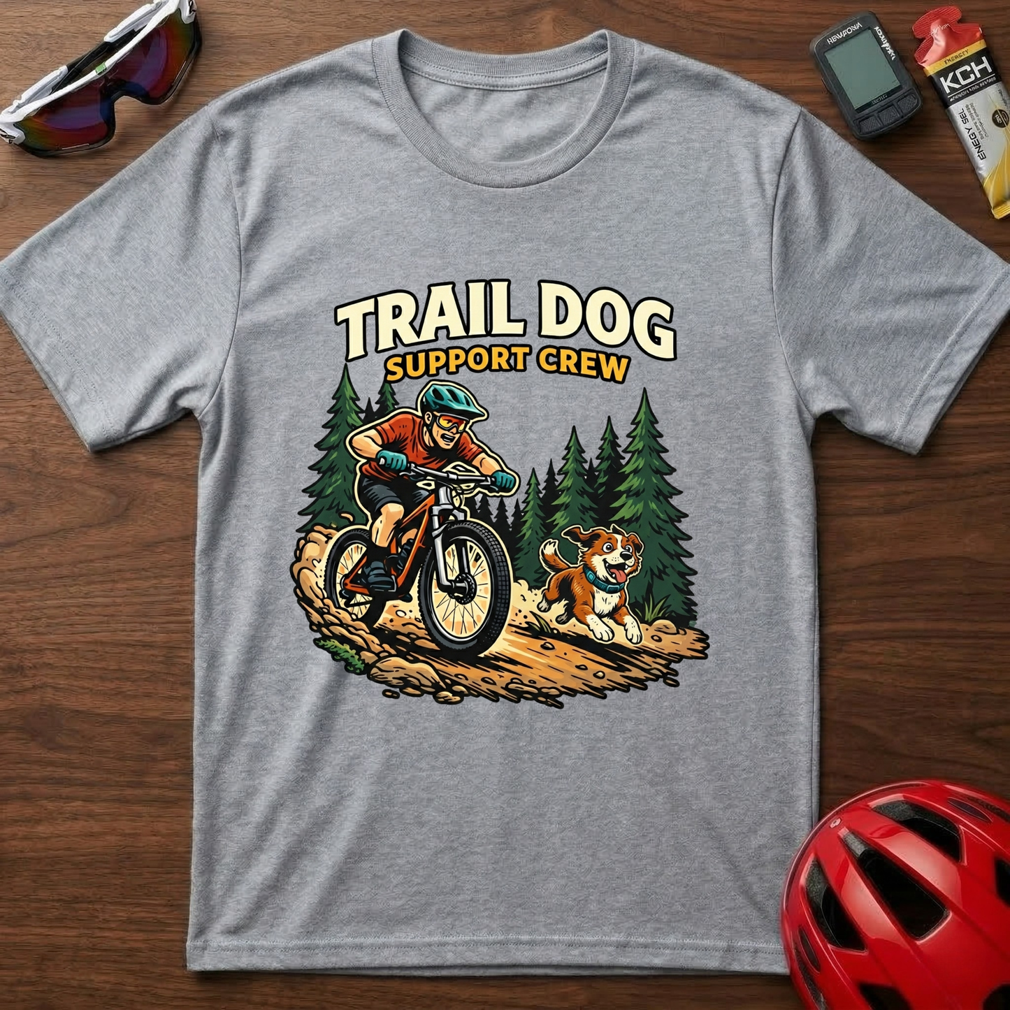 Trail Dog Support Crew Cycling  T-Shirt