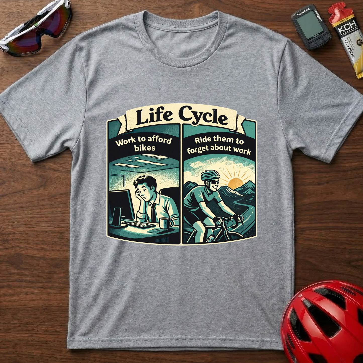 Life Cycle Cycling T-Shirt