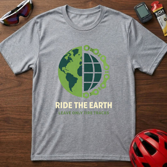 Ride The Earth Cycling  T-Shirt