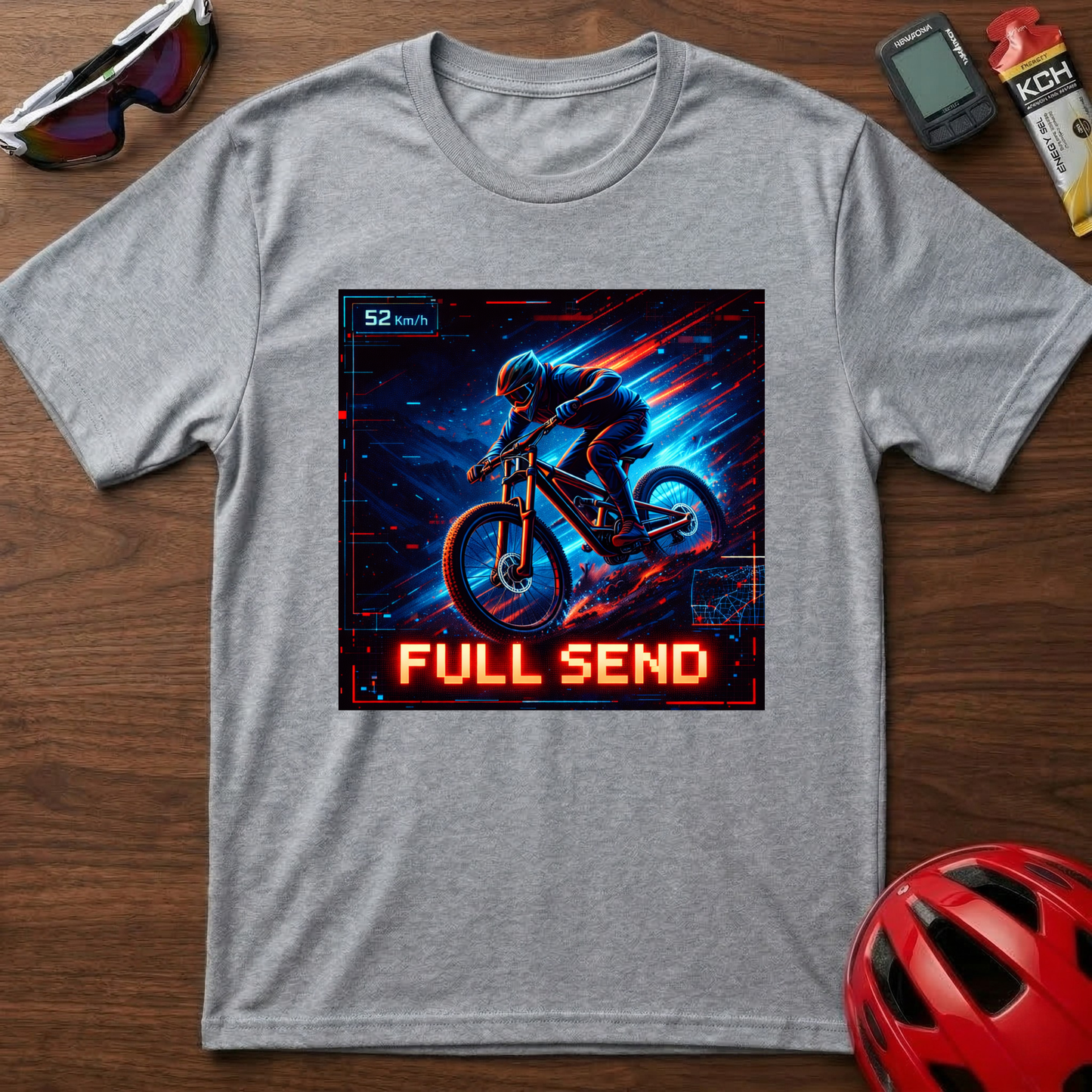 Full Send Downhill MTB Cycling  T-Shirt
