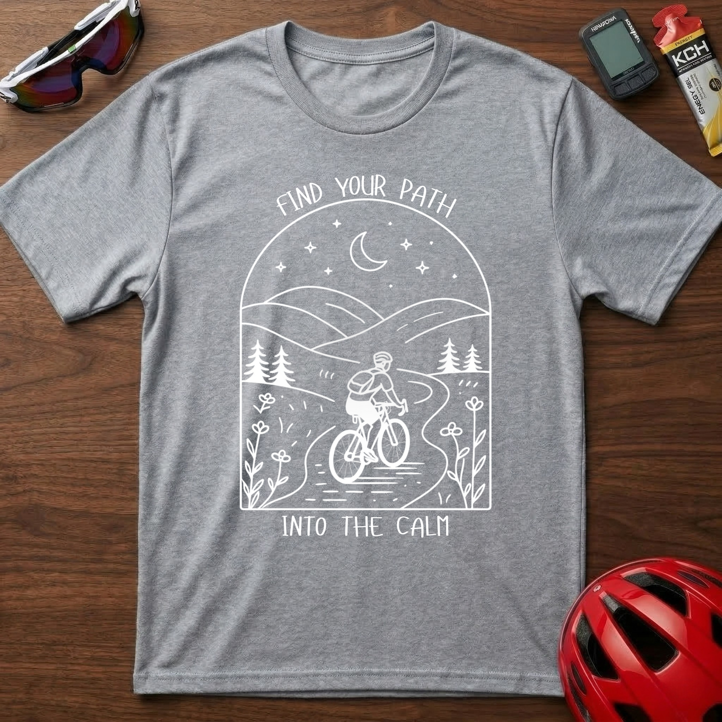 Find Your Path Into The Calm Cycling  T-Shirt