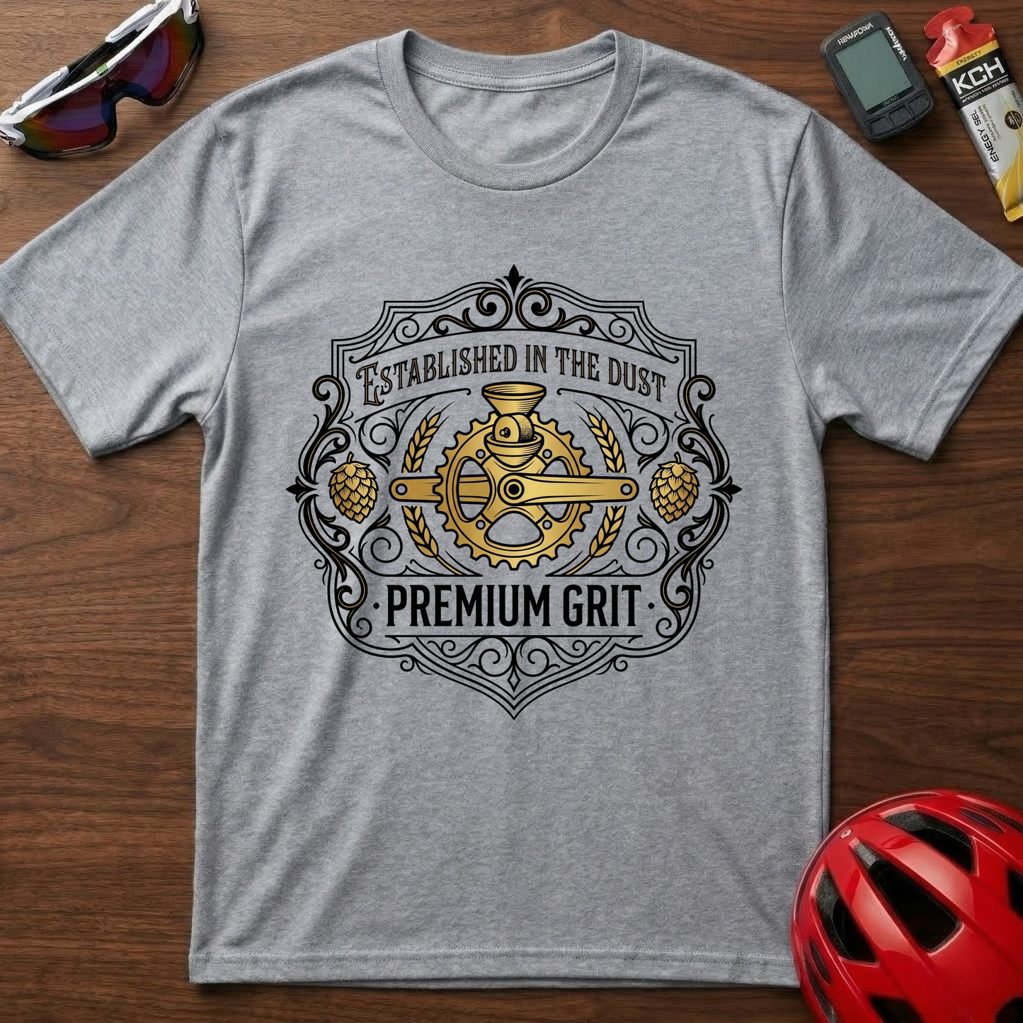 Premium Grit Beer & Cycling T-Shirt