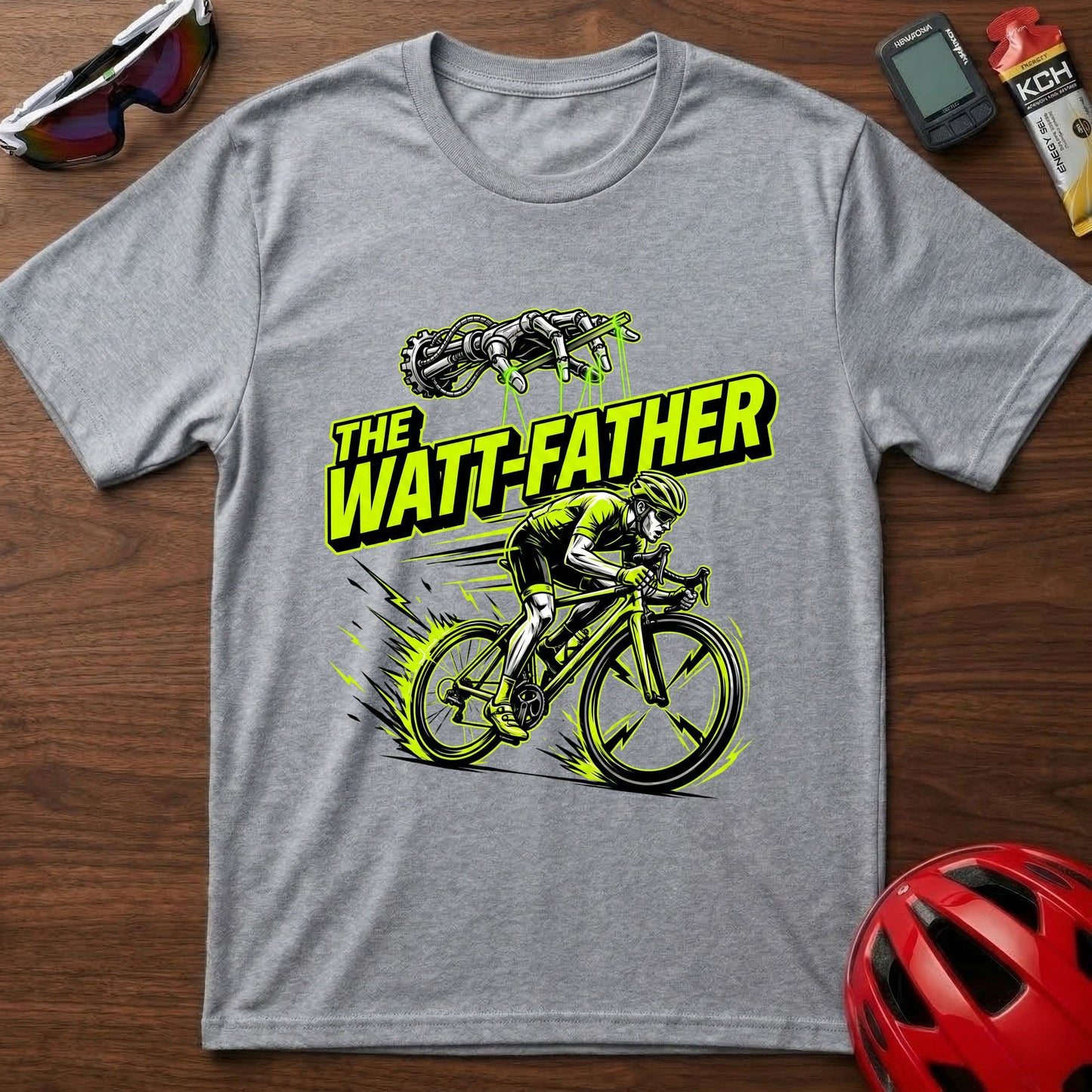 The Watt Father Cycling  T-Shirt