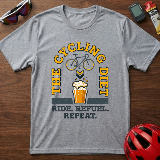 Bike & Beer Graphic Cycling T-Shirt