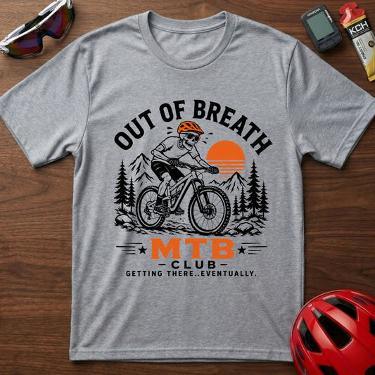 Out of Breath MTB Club T-Shirt — Mountain Biking Tee