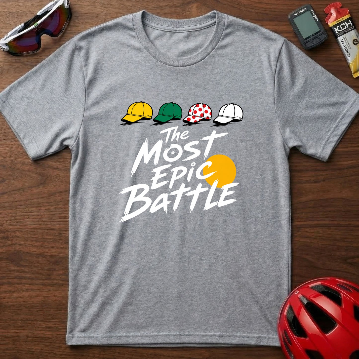 T-Shirt — 'The Most Epic Battle' Tour de France Caps Graphic Tee