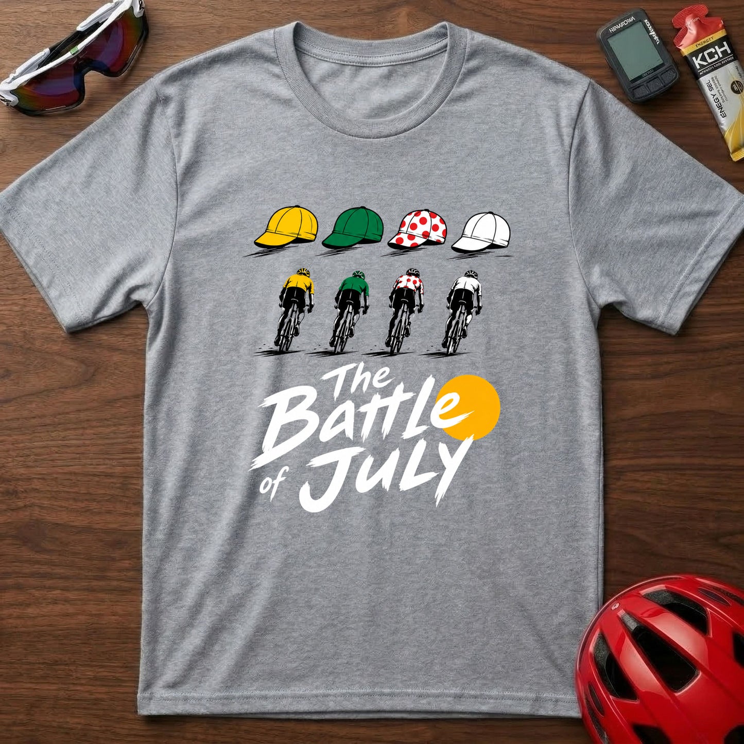 "The Battle of July" Tour de France cycling Graphic T-Shirt