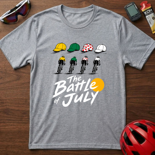 "The Battle of July" Tour de France cycling Graphic T-Shirt